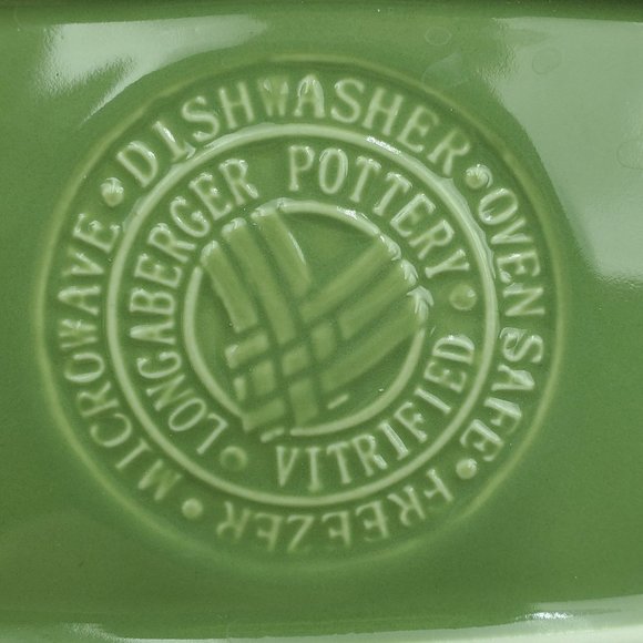 Longaberger Woven Traditions Sage Green Mini Handled Casserole Small Lidded Dish - Picture 5 of 5